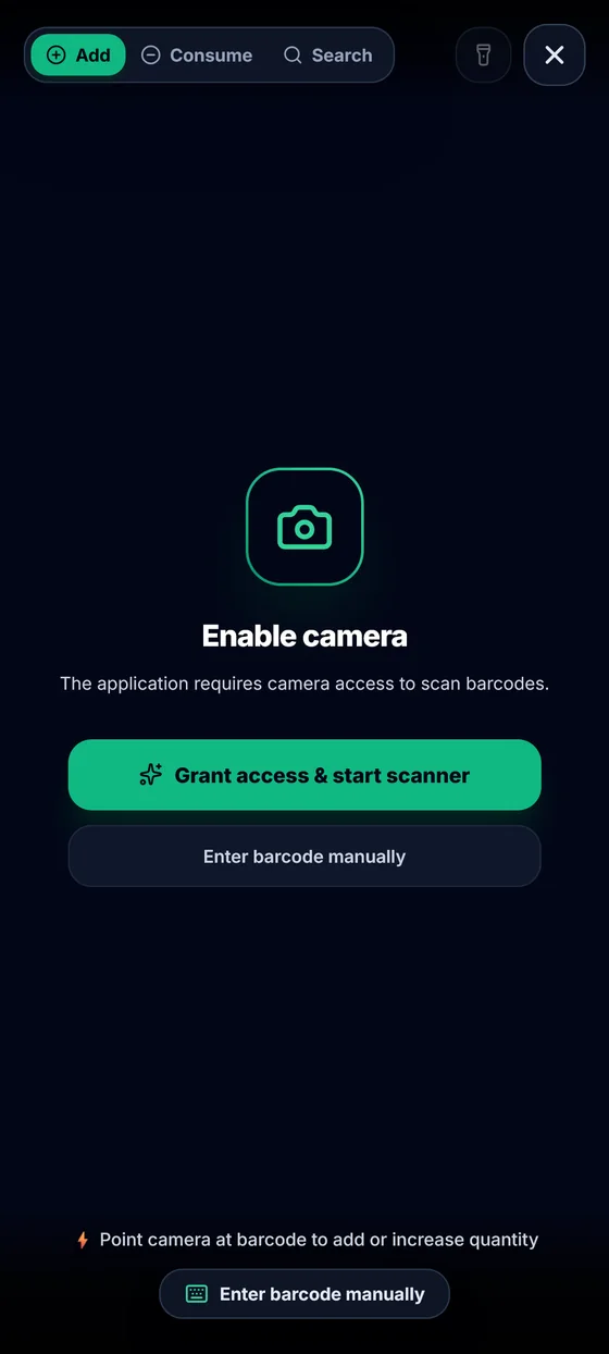 Pantry – Scanner